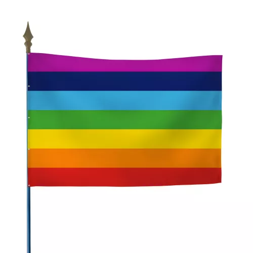 Drapeau Arc-en-ciel Paix en polyester 115g/m²