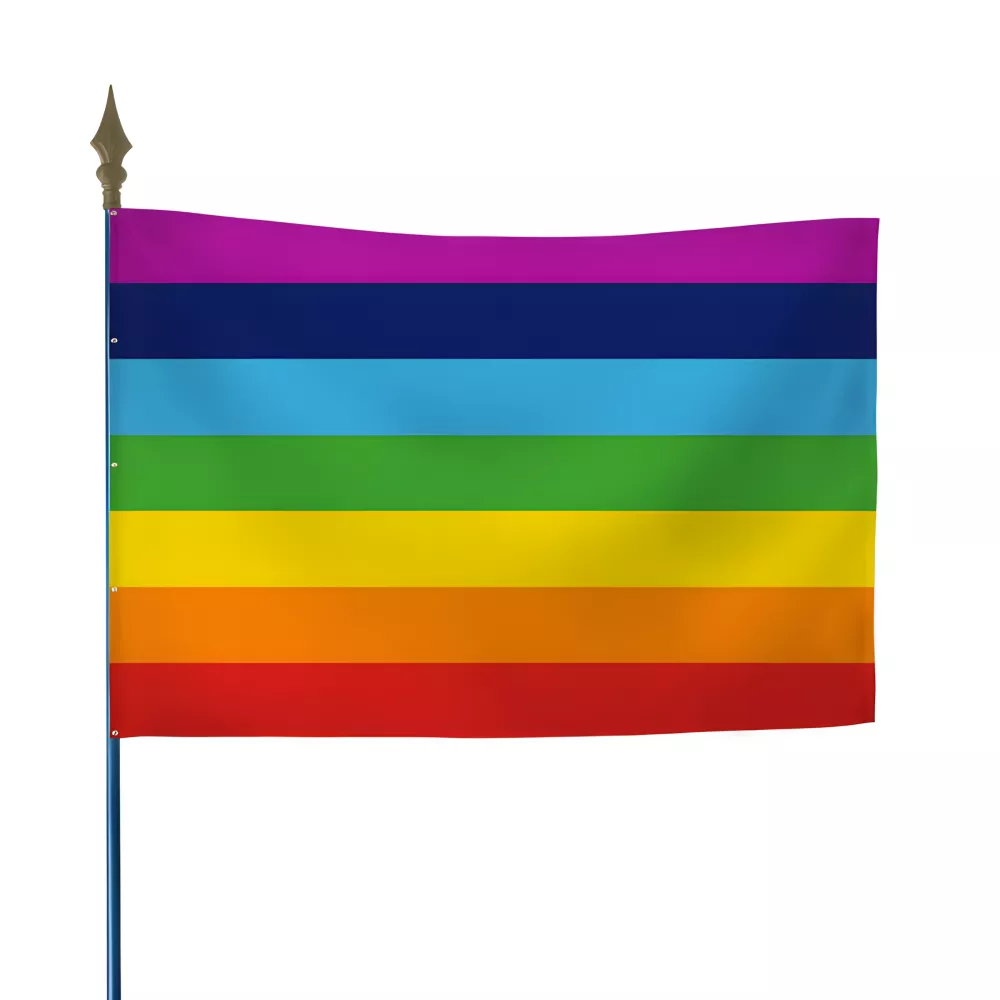 Drapeau Arc-en-ciel Paix en polyester 115g/m² Drapeau Arc-en-ciel Paix en polyester 115g/m²