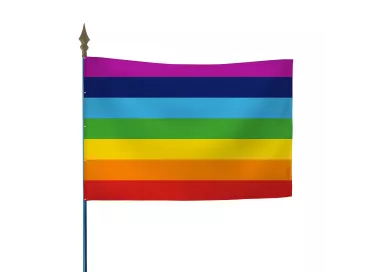 Drapeau Arc-en-ciel Paix en polyester 115g/m²