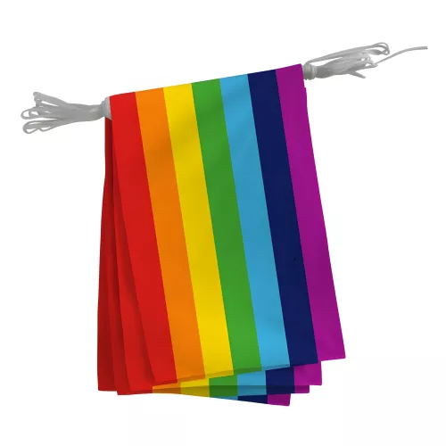 Guirlande arc-en-ciel paix 5 ou 10 mètres