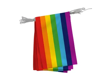 Guirlande arc-en-ciel paix 5 ou 10 mètres