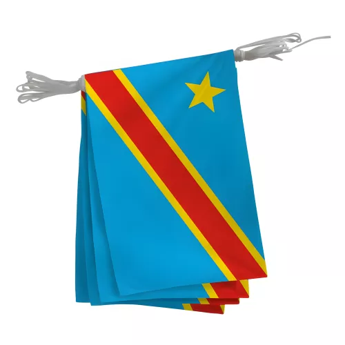 Guirlande du Congo Démocratique en maille polyester