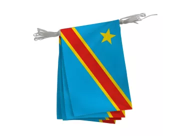 Guirlande du Congo Démocratique en maille polyester