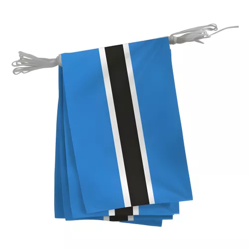 Guirlande du Botswana en maille polyester 10 x 15 cm