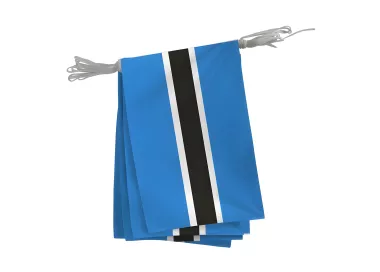 Guirlande du Botswana en maille polyester 10 x 15 cm