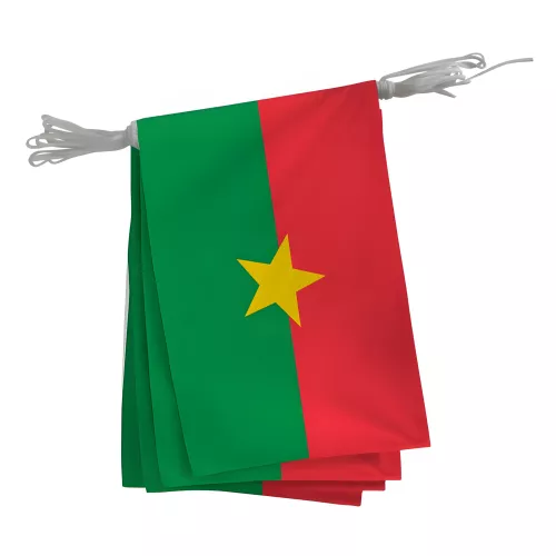 Guirlande du Burkina Faso en maille polyester