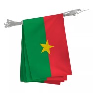 Guirlande du Burkina Faso en maille polyester