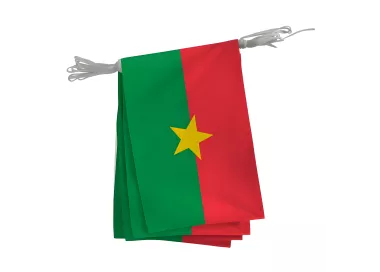 Guirlande du Burkina Faso en maille polyester