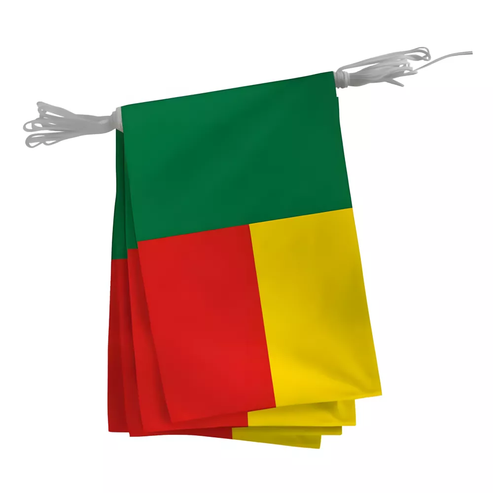 Guirlande du Bénin en maille polyester 115 g/m² Guirlande du Bénin en maille polyester 115 g/m²