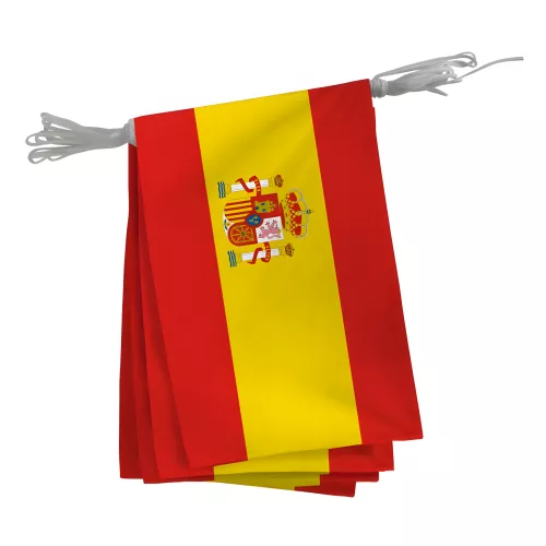 Guirlande Espagne fanions polyester 20 x 30 cm