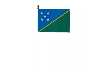 Drapeau de table Salomon 10 x 15 cm polyester avec tige métal