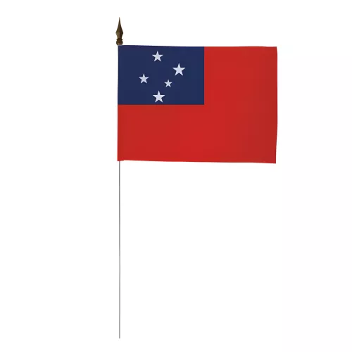 Drapeau de table Samoa 10 x 15 cm en polyester