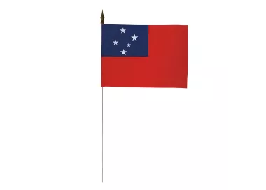 Drapeau de table Samoa 10 x 15 cm en polyester