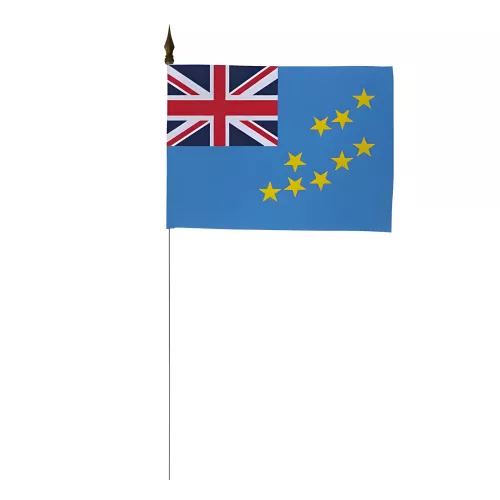 Drapeau de table Tuvalu 10 x 15 cm polyester
