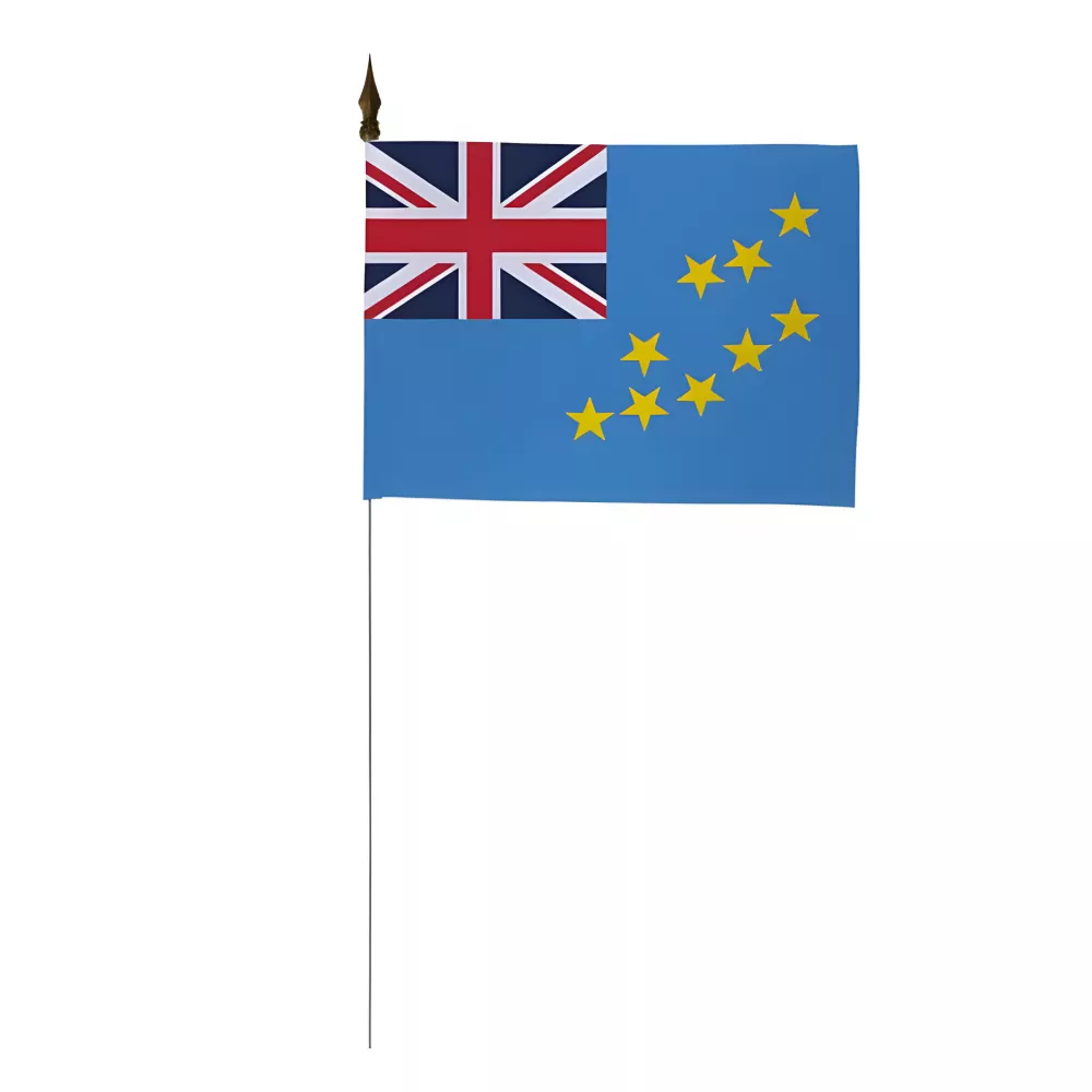 Drapeau de table Tuvalu 10 x 15 cm polyester Drapeau de table Tuvalu 10 x 15 cm polyester