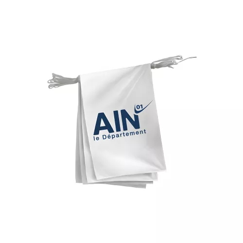 Guirlande du Conseil Départemental de l'Ain en polyester