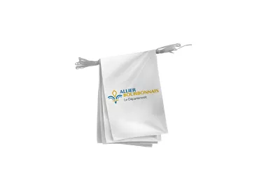 Guirlande département Allier en maille polyester 115 g/m²