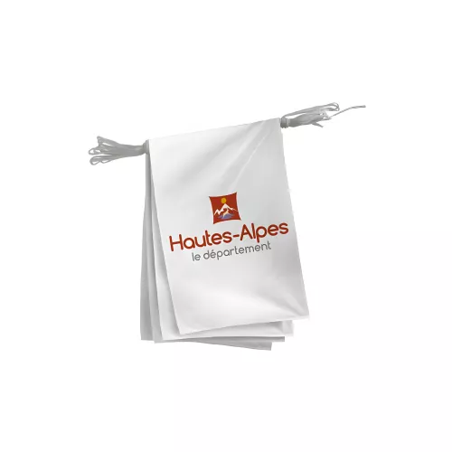 Guirlande du Conseil Départemental des Hautes-Alpes en polyester