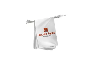 Guirlande du Conseil Départemental des Hautes-Alpes en polyester