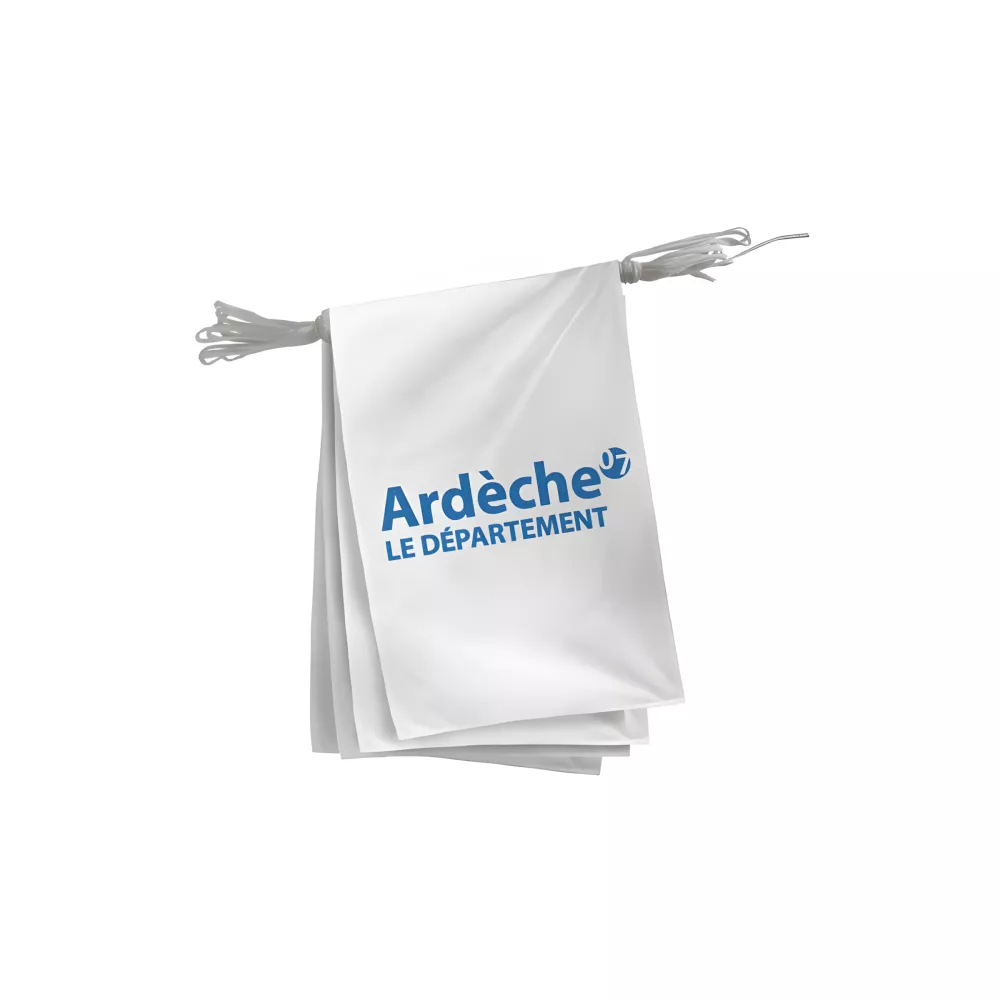 Guirlande Conseil Départemental Ardèche polyester 20 x 30 cm Guirlande Conseil Départemental Ardèche polyester 20 x 30 cm