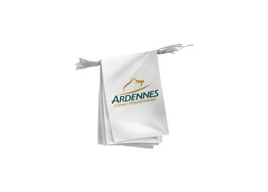 Guirlande du Conseil Départemental des Ardennes en polyester