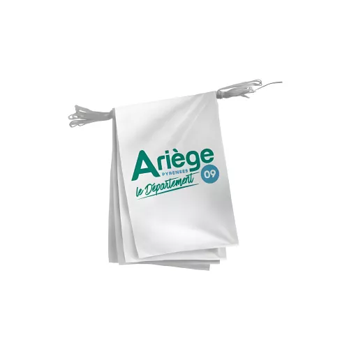 Guirlande du Conseil Départemental de l'Ariège en polyester
