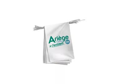 Guirlande du Conseil Départemental de l'Ariège en polyester