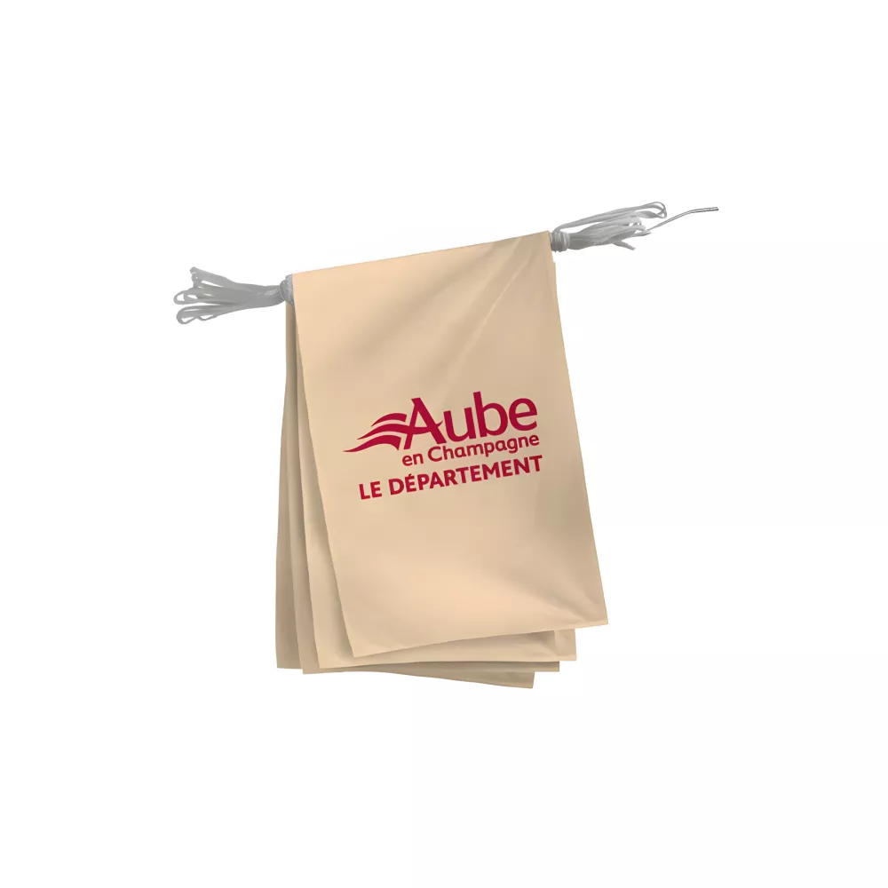 Guirlande du Conseil Départemental de l'Aube polyester Guirlande du Conseil Départemental de l'Aube polyester