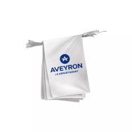Guirlande du Conseil Départemental de l'Aveyron en polyester