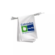 Guirlande du Conseil Départemental du Calvados en maille polyester