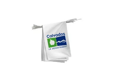 Guirlande du Conseil Départemental du Calvados en maille polyester