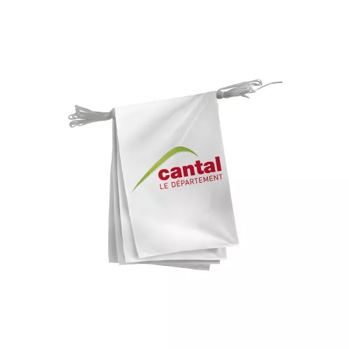 Guirlande du Conseil Départemental du Cantal en polyester