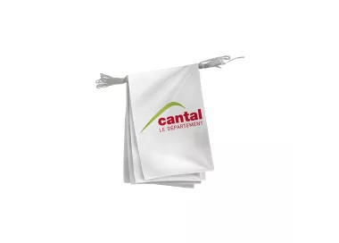 Guirlande du Conseil Départemental du Cantal en polyester