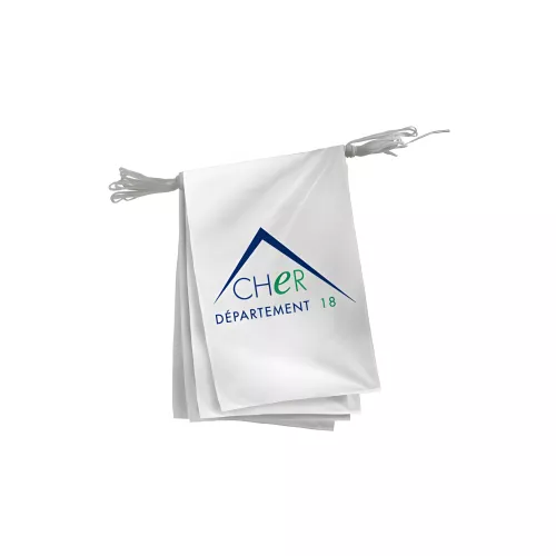Guirlande départementale du Cher en maille polyester