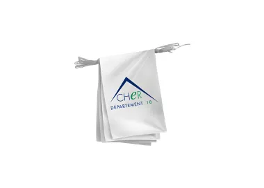 Guirlande départementale du Cher en maille polyester