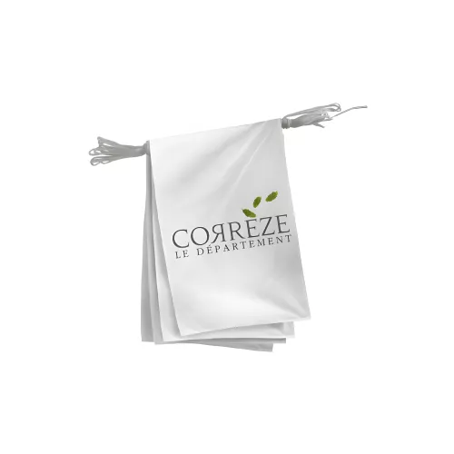 Guirlande Conseil Départemental Corrèze en maille polyester