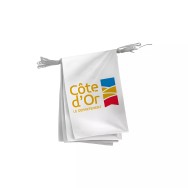 Guirlande du Conseil Départemental de la Côte d'Or en maille polyester