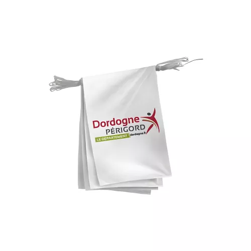 Guirlande du Conseil Départemental de la Dordogne en polyester