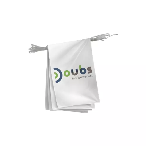 Guirlande du Conseil Départemental du Doubs en polyester