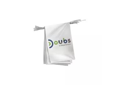 Guirlande du Conseil Départemental du Doubs en polyester