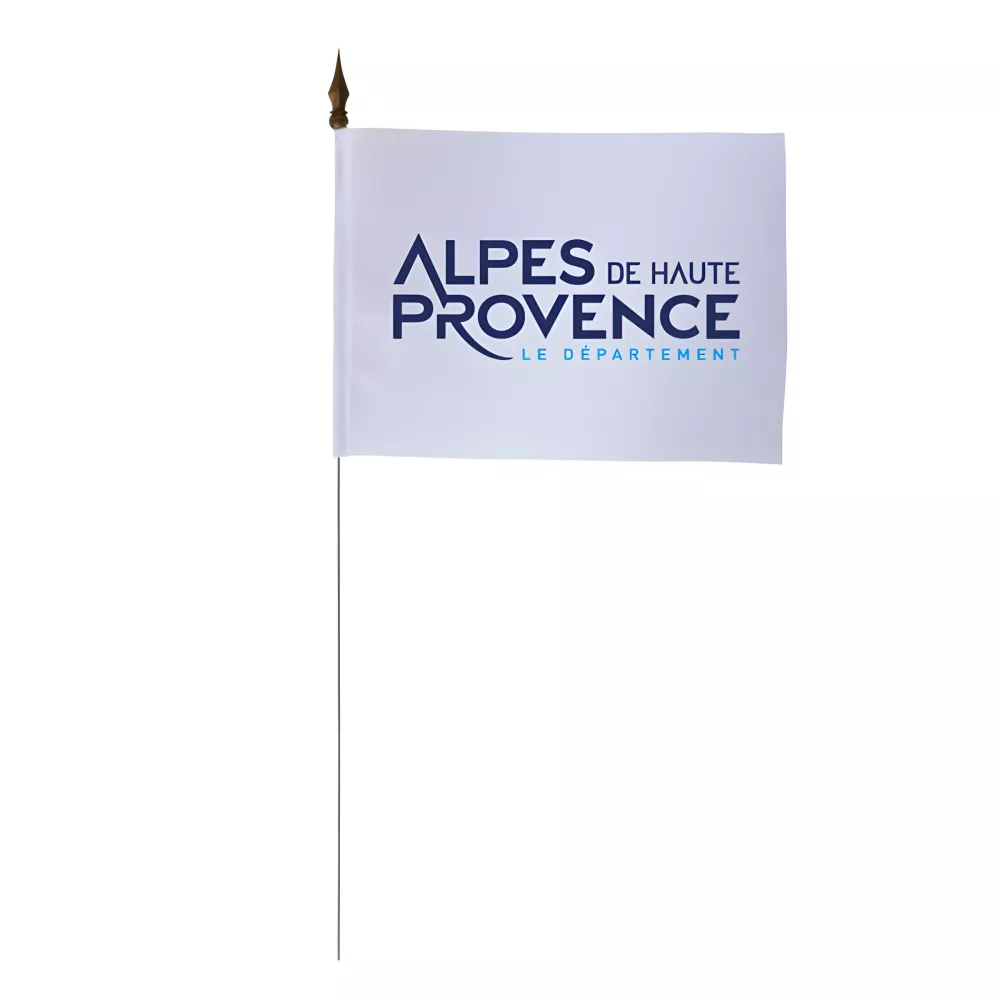 Drapeau de table Conseil Départemental Alpes de Haute-Provence 10 x 15 cm Drapeau de table Conseil Départemental Alpes de Haute-Provence 10 x 15 cm