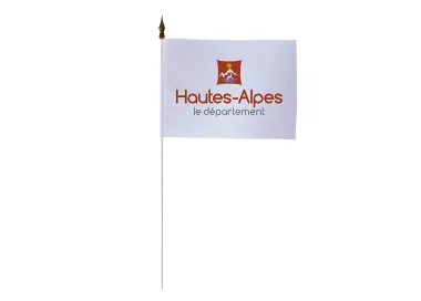 Drapeau de table Conseil Départemental Hautes-Alpes 10 x 15 cm polyester