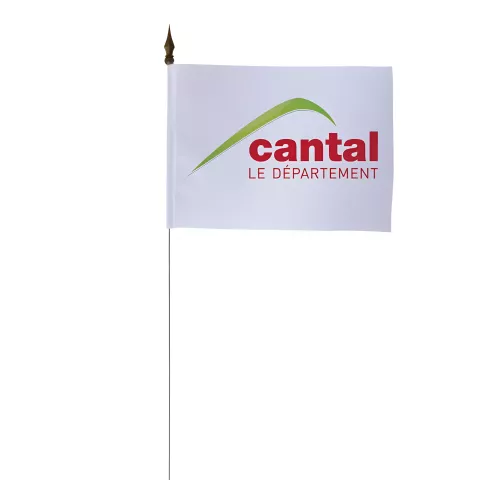 Drapeau de table Conseil Départemental Cantal 10 x 15 cm polyester
