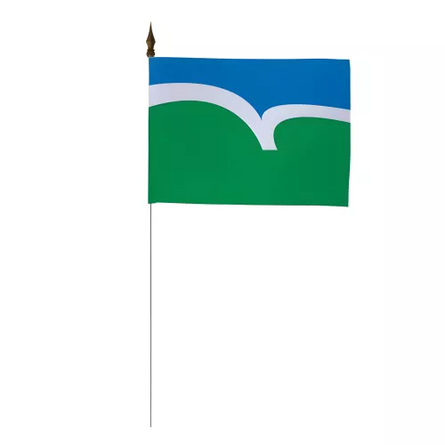 Drapeau de table Côtes d'Armor avec tige bronze