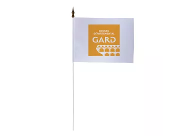 Drapeau de table Conseil Départemental du Gard 10 x 15 cm