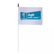 Drapeau de table Haute-Garonne 10 x 15 cm polyester