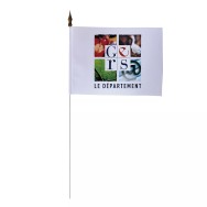 Drapeau de table Conseil Départemental du Gers 10 x 15 cm polyester