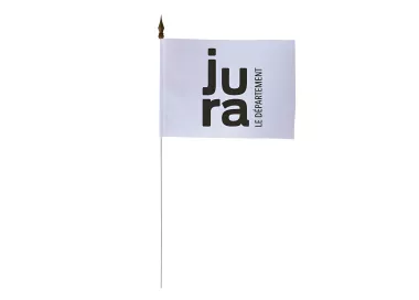 Drapeau de table Conseil Départemental du Jura 10 x 15 cm polyester