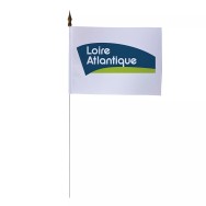 Drapeau de table Loire-Atlantique 10 x 15 cm polyester