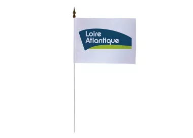 Drapeau de table Loire-Atlantique 10 x 15 cm polyester